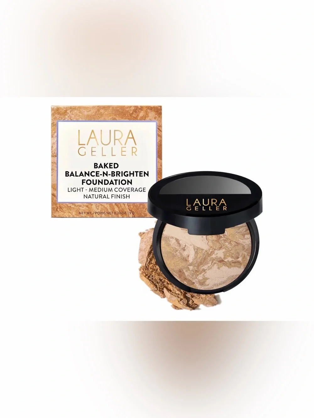 Laura Geller Baked Balance-N-Brighten Foundation Medium 0.32 oz 9g NIB